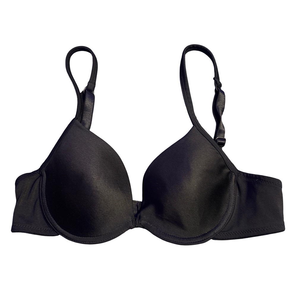 HANRO of Switzerland Black Padded Underwire T-Shirt Bra 34B